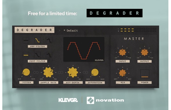 Δωρεάν Klevgrand Degrader plugin - μόνο για κατόχους Focusrite & Novation!