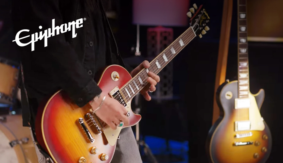 Ανακάλυψε νέες ηλεκτρικές κιθάρες EPIPHONE, που θα σε ενθουσιάσουν με τον μοναδικό τους ήχο, την πρωτοποριακή σχεδίαση αλλά και τα υπέροχα χρώματα και φινιρίσματά τους.