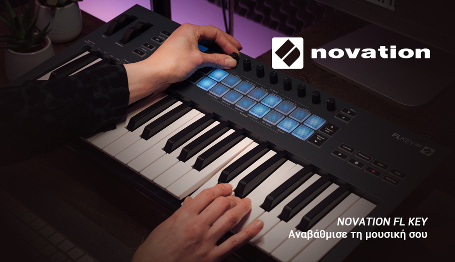 Αναβάθμισε τη μουσική σου δημιουργία με τα Novation FLkey midi keyboards με άμεσο έλεγχο για ρυθμό, μίξη και αυτοματισμούς, ώστε να δουλεύεις πιο γρήγορα και πιο δημιουργικά. Με λειτουργίες κλίμακας και συγχορδιών, παίζεις πάντα σωστά και βρίσκεις ιδέες χωρίς εμπόδια.