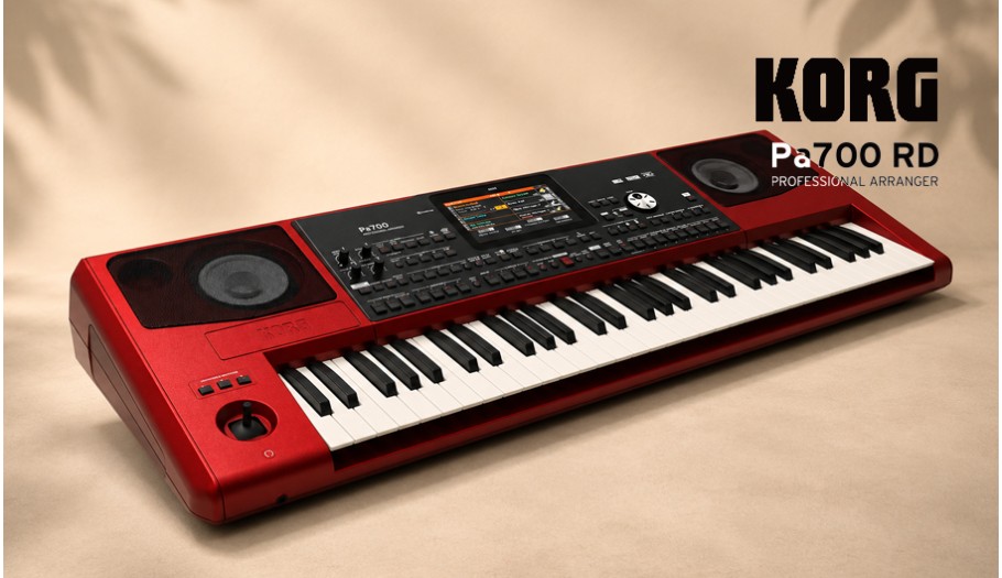 Ανακάλυψε το KORG Pa700 RD, το επαγγελματικό arranger keyboard 61 πλήκτρων που συνδυάζει τις δημιουργικές δυνατότητες της σειράς PΑ με ένα εντυπωσιακό μεταλλικό κόκκινο φινίρισμα, σχεδιασμένο να ξεχωρίζει στη σκηνή. το PA700 RD αποτελεί ιδανική επιλογή για μουσικούς που θέλουν ένα όργανο ικανό να υποστηρίξει τόσο τη σύνθεση όσο και το live performance, χωρίς συμβιβασμούς.