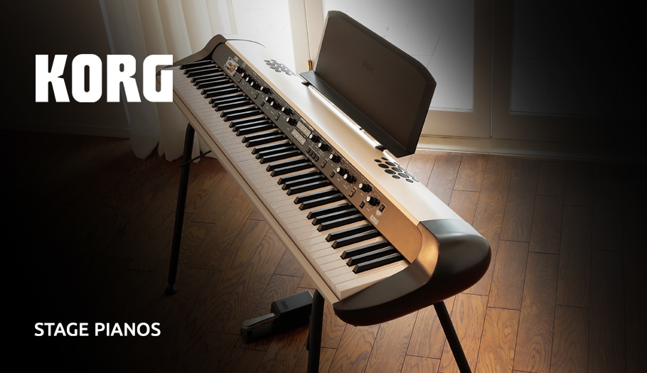 Τα stage pianos της KORG συνδυάζουν εκφραστικό ήχο και φυσική αίσθηση παιξίματος, για να δώσεις τον δικό σου χαρακτήρα σε κάθε ερμηνεία. Στο επίκεντρο της συλλογής, τα SV-2 ξεχωρίζουν με ρετρό σχεδιασμό, πλούσιους ήχους ακουστικών και ηλεκτρικών πιάνων και βαρυκεντρισμένα πλήκτρα RH3. Τα ενσωματωμένα εφέ και η τεχνολογία Valve Reactor προσθέτουν ζεστασιά και προσωπικότητα στον ήχο σου.