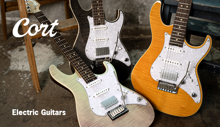 Cort electric guitars offer options for different styles, experience levels, and playing approaches, combining comfortable ergonomics, carefully crafted construction, and versatile sound.