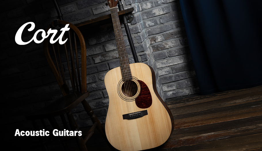 The Cort acoustic guitar collection offers a variety of options for different playing styles, from compact 3/4-size models and comfortable Concert bodies to classic Dreadnought and 12-string guitars with a rich, full sound. 
