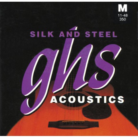 GHS ΣΕΤ ΧΟΡΔΕΣ ΑΚΟΥΣΤΙΚΗΣ SILK AND  STEEL MEDIUM