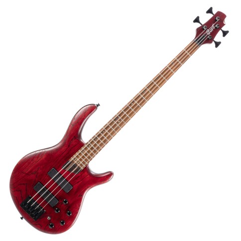 CORT ELECTRIC BASS  ARTISAN SERIES OPEN PORE BURGUNDY RED