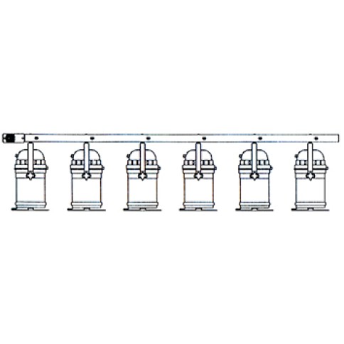 THOMAS 6 PAR LAMPBAR THOMAS 6 PAR LAMPBAR