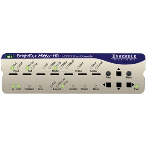 ENSEMBLE DESIGN SD/HD SCAN CONVERTER WITH FIBER OUT