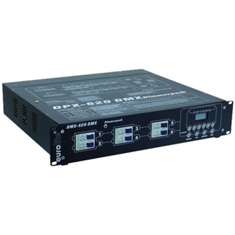 EUROLITE DIMMER 6X20A/DMX & 0-10V WITH CLEM