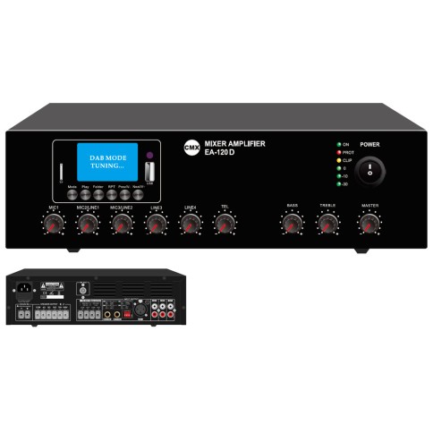 CMX AUDIO 30W Tabletop Mixer Amp with USB/Bluetooth/ FM CMX AUDIO 30W Tabletop Mixer Amp with USB/Bluetooth/ FM