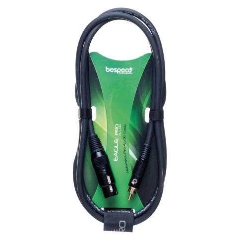 BESPECO ΚΑΛΩΔΙΟ ΚΙΘΑΡΑΣ RCA/CANNON FEMALE 3m