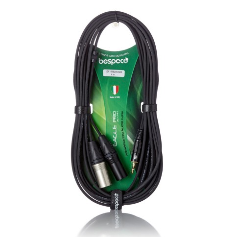 BESPECO ΚΑΛΩΔΙΟ MINI JACK ST/2 XLR ΑΡΣ 5m striped series