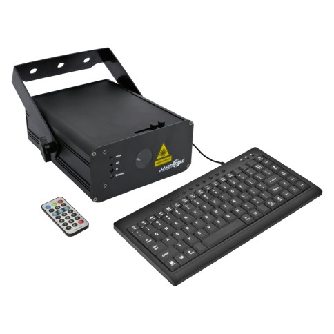 LASERWORLD RGB LASER 490mW με KEYBOARD για αποτύπωση γραμματο