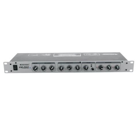 OMNITRONIC RACK MOUNT ENTERT. MIXER 6 CHANNELS