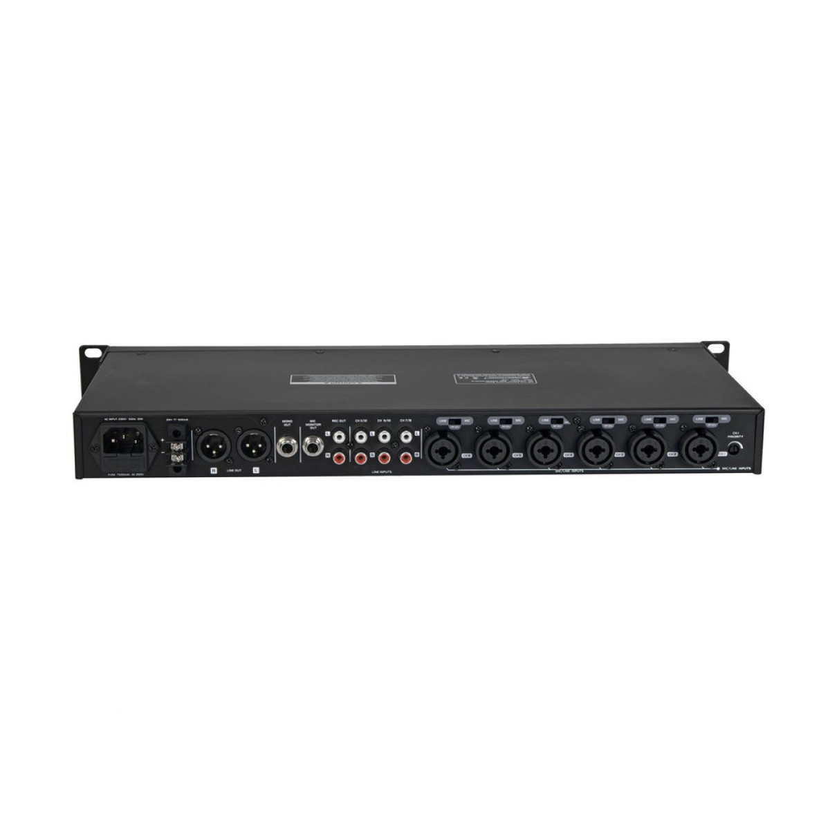 RACK MOUNT ENTERT. MIXER 6 MONO +3 STEREO CHANNELS RACK MOUNT ENTERT. MIXER 6 MONO +3 STEREO CHANNELS