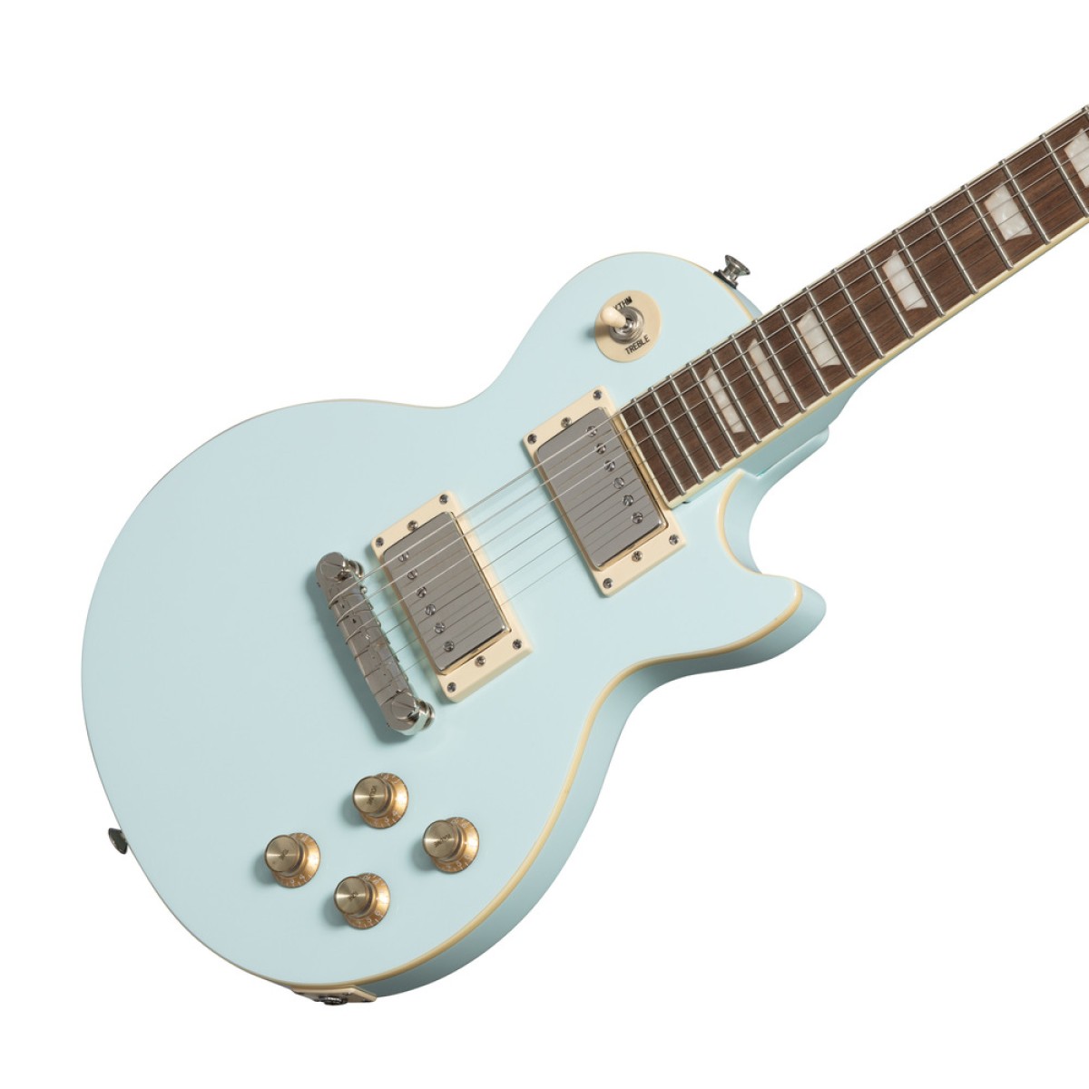 EPIPHONE ELECTRIC GUITAR POWER PLAYERS LP ICE BLUE WITH SHOULDER CASE EPIPHONE ELECTRIC GUITAR POWER PLAYERS LP ICE BLUE WITH SHOULDER CASE