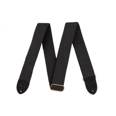 FENDER ΖΩΝΗ ΚΙΘΑΡΑΣ COTTON/LEATHER  BLACK