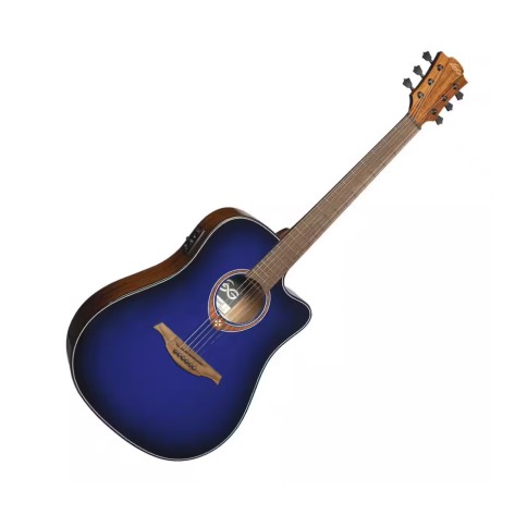 LAG ELECTRACOUSTIC GUITAR  DREADNOUGHT CWY T-BLUEBURST