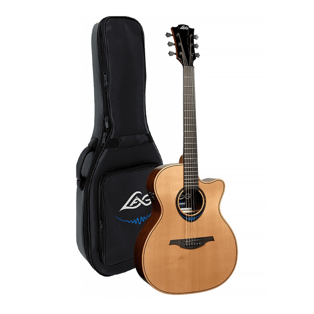 LAG ELECTRACOUSTIC GUITAR AUDITORIUM BLUEWAVE 2 CWY SMART LAG ELECTRACOUSTIC GUITAR AUDITORIUM BLUEWAVE 2 CWY SMART
