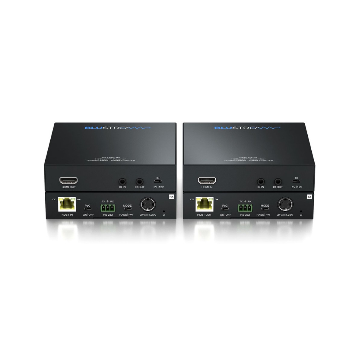 BLUSTREAM Uncompressed 18Gbps HDBaseT Extender Set - 100m BLUSTREAM Uncompressed 18Gbps HDBaseT Extender Set - 100m