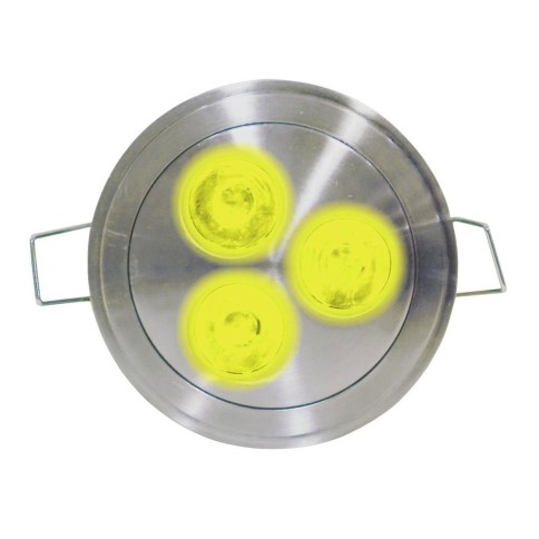 EUROLITE INOX LED 3x1W ΚΙΤΡΙΝΟ