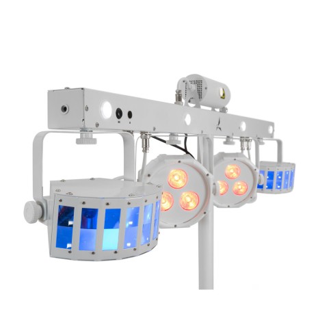 EUROLITE Bar with 2 derbies, 2 spots, white strobe LEDs