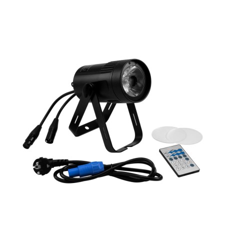 EUROLITE LED PINSPOT 15W ΖΕΣΤΟ ΛΕΥΚΟ ΚΑΙ ΦΙΛΤΡΑ 4°/10°/25°