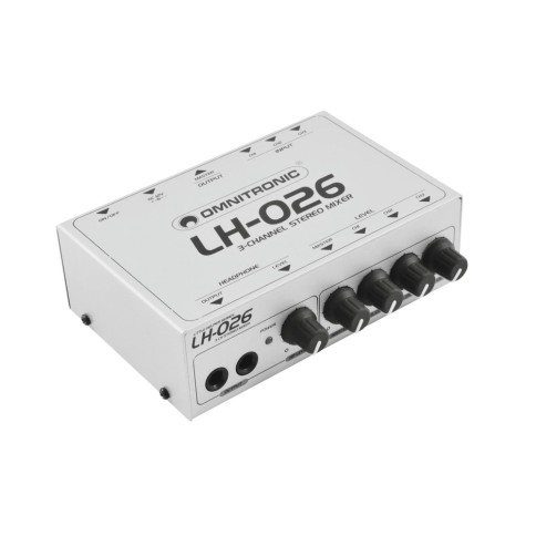 OMNITRONIC 3 CHANNEL STEREO MIXER IN ONE STEREO OUTPUT 