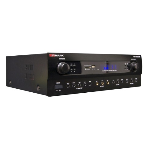 MARK POWER AMPLIFIER 2x150W. 5 MIC LINE USB/SD/BT. OUTPUT REC. CONTROL TONE MARK POWER AMPLIFIER 2x150W. 5 MIC LINE USB/SD/BT. OUTPUT REC. CONTROL TONE