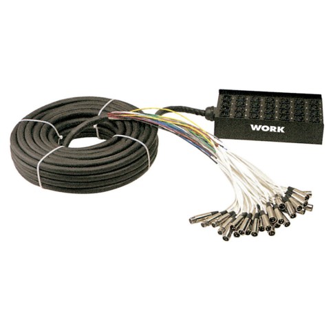 WORK STAGE BOX 28 IN & 4 OUT WITH CABLE 50m