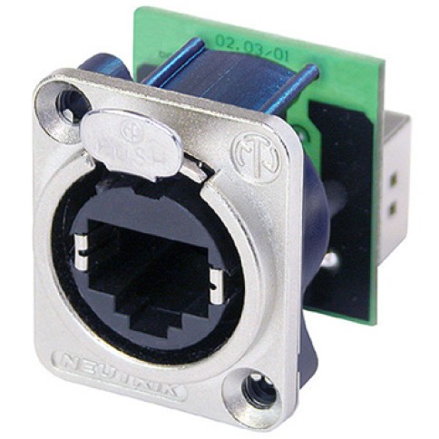 NEUTRIK ETHERCON FEEDTHROUGH CONN.D TYPE FOR PATCHFIELD 