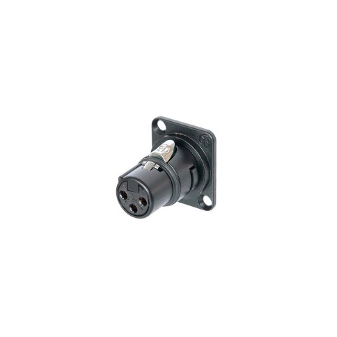 NEUTRIK 3 POLE XLR FEMALE MODULE, D-SHAPE