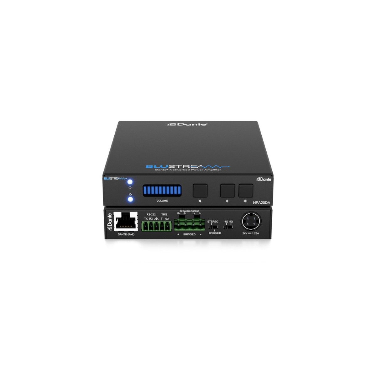 BLUSTREAM Ενισχυτής Dante 2x10W με PoE & DSP BLUSTREAM Ενισχυτής Dante 2x10W με PoE & DSP