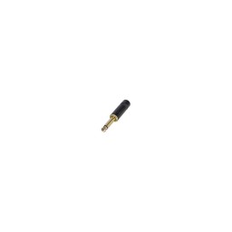 REAN NYS 1/4'' PLUG 2POLE BLACK/GOLD