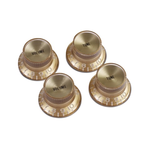 GIBSON KNOBS TOP HAT GOLD/GOLD METAL