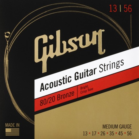 GIBSON ΣΕΤ ΧΟΡΔΕΣ ΑΚΟΥΣΤΙΚΗΣ 80/20 BRZ MED (013-056)