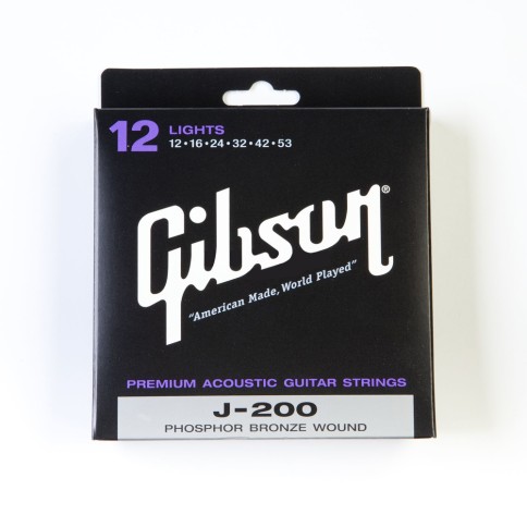 GIBSON ACOUSTIC GUITAR STRINGS J-200 12-52