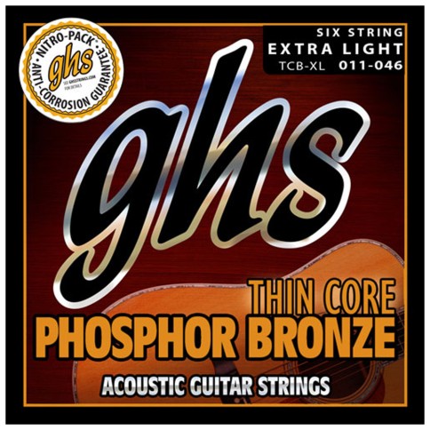 GHS ΣΕΤ ΧΟΡΔΕΣ THIN CORE PH. BRONZE EX. LIGHT 011-046