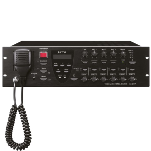 TOA MIXER AMPLIFIER 5 INPUTS 240W/100V 6 ZONES