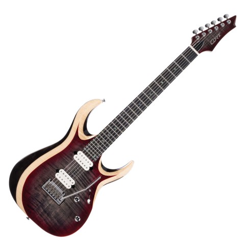 CORT ELECTRIC GUITAR X SERIES 700 DUALITY II LAVA BURST W/BAG CORT ELECTRIC GUITAR X SERIES 700 DUALITY II LAVA BURST W/BAG
